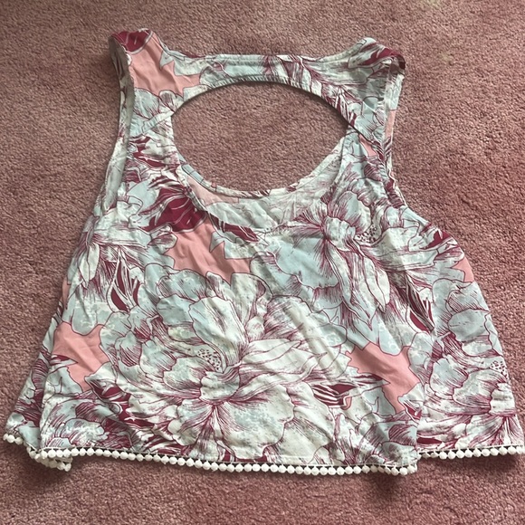 MUDD Two Piece Set! Floral Pink Flowy Top and Shorts Size L - Picture 3 of 9